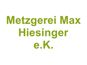 Metzgerei Max Hiesinger e.K. Logo