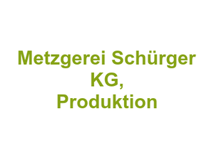 Metzgerei Schürger KG, Produktion Logo