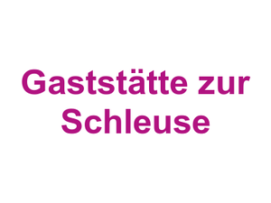 Gaststätte zur Schleuse Logo