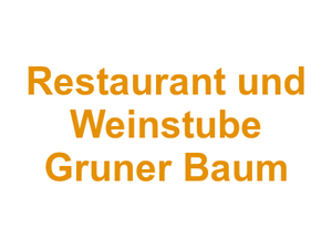 Restaurant und Weinstube Gruner Baum Logo