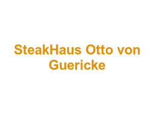 SteakHaus Otto von Guericke Logo