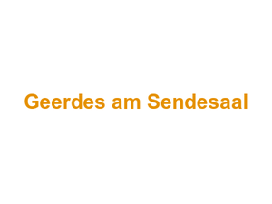Geerdes am Sendesaal Logo