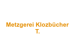 Metzgerei Klozbücher T. Logo