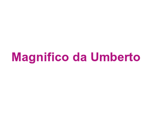 Magnifico da Umberto Logo