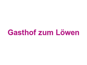 Gasthof zum Löwen Logo