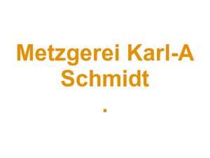 Metzgerei Karl-A Schmidt . Logo