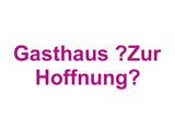 Gasthaus „Zur Hoffnung“ Logo