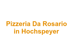 Pizzeria Da Rosario in Hochspeyer Logo