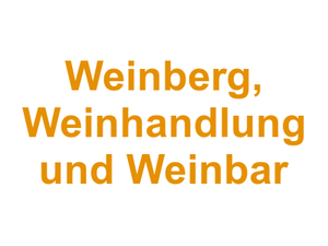 Weinberg, Weinhandlung und Weinbar Logo