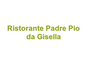 Ristorante Padre Pio da Gisella Logo