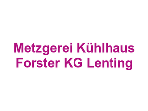 Metzgerei Kühlhaus Forster KG Lenting Logo