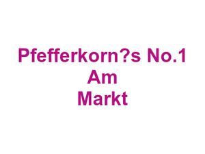 Pfefferkorn’s No.1 Am Markt Logo