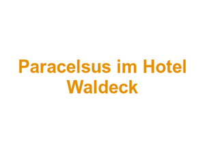 Paracelsus im Hotel Waldeck Logo