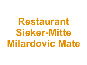 Restaurant Sieker-Mitte Milardovic Mate Logo