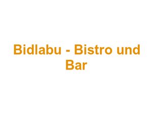 Bidlabu - Bistro und Bar Logo