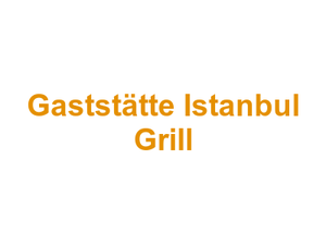 Gaststätte Istanbul Grill Logo