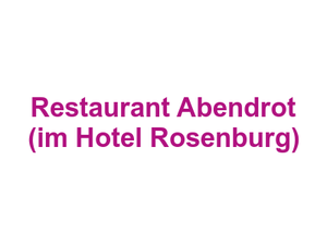 Restaurant Abendrot (im Hotel Rosenburg) Logo