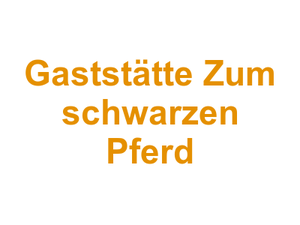Gaststätte Zum schwarzen Pferd Logo