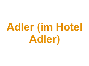Gourmet Restaurant Adler (im Hotel Adler) Logo