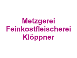 Metzgerei Feinkostfleischerei Klöppner Logo