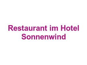 Restaurant im Hotel Sonnenwind Logo