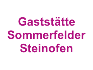 Gaststätte Sommerfelder Steinofen Logo