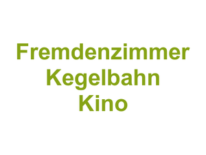 Pösl Karl Gasthof Fremdenzimmer Kegelbahn Kino Logo