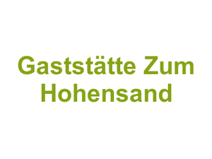 Gaststätte Zum Hohensand Logo