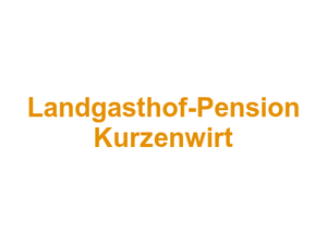 Landgasthof-Pension Kurzenwirt Logo