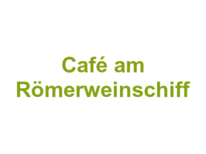 Café am Römerweinschiff Logo