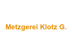 Metzgerei Klotz G. Logo