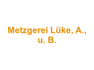 Metzgerei Lüke, A., u. B. Logo