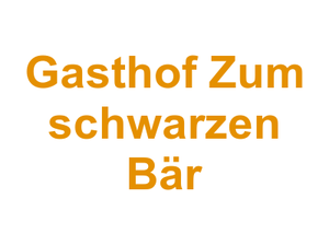 Gasthof Zum schwarzen Bär Logo