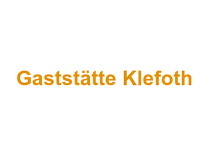 Gaststätte Klefoth Logo