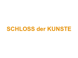 SCHLOSS der KUNSTE Logo