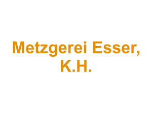 Metzgerei Esser, K.H. Logo