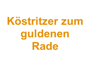 Köstritzer zum guldenen Rade Logo