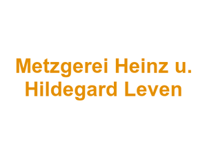 Metzgerei Heinz u. Hildegard Leven Logo