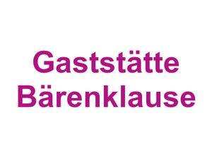 Gaststätte Bärenklause Logo