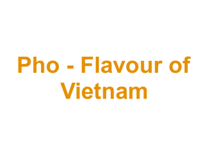 Pho - Flavour of Vietnam Logo