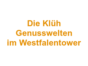 Die Klüh Genusswelten im Westfalentower Logo
