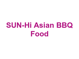 SUN-Hi Asian BBQ Food Logo