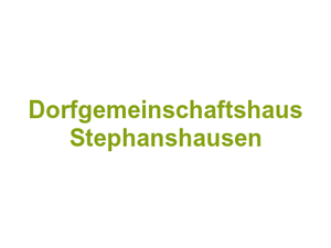 Dorfgemeinschaftshaus Stephanshausen Logo