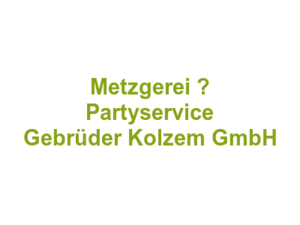 Metzgerei – Partyservice Gebrüder Kolzem GmbH Logo