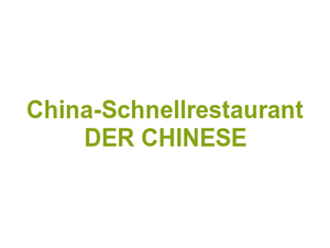 China-Schnellrestaurant DER CHINESE Logo