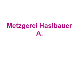 Metzgerei Haslbauer A. Logo