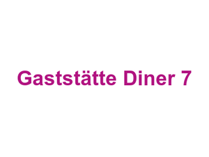 Gaststätte Diner 7 Logo
