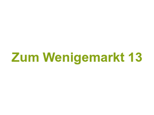 Zum Wenigemarkt 13 Logo