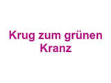 Krug zum grünen Kranz Logo