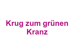Krug zum grünen Kranz Logo
